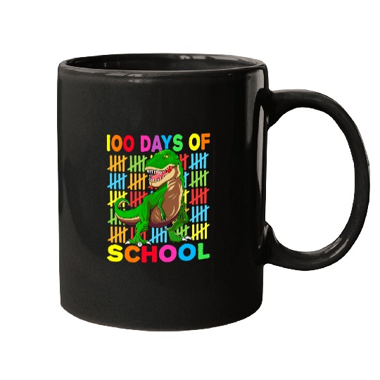Dinosaur Pet Happy 100 Days Of School For Kids Boys Dinosaur T rexs 8 Mugs