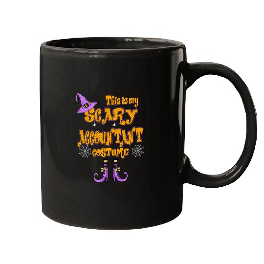 Accountant Job This Is My Scary Accountant Costume Halloween 2 Mugs