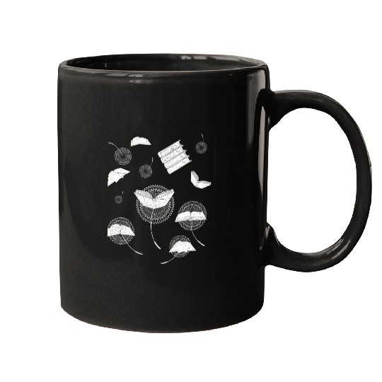 Book Fun Nerd Librarian Bibliophile Bookworm Dandelion Mugs
