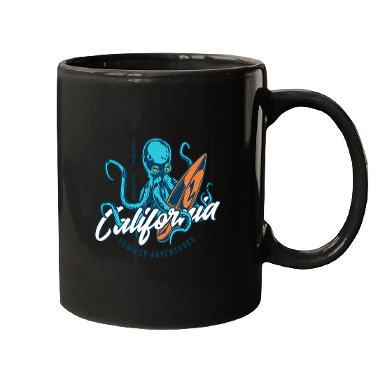 Octopus Pet Club californias Summer Adventures Mugs