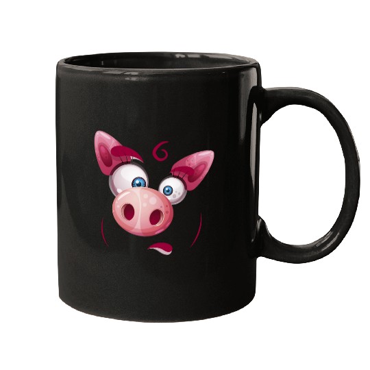 Pig Pet Face farm sWines big pinky pork meat Mugs