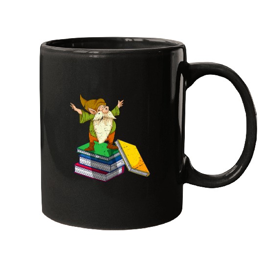 Book Fun Geek Reading Bookworm Librarian Nordic Gnome Mugs