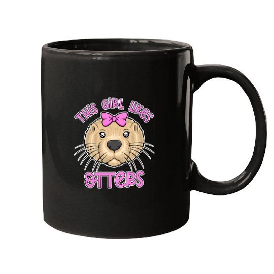 Otter Pet Otters Girl Likes Otters Ironic Quote Sea Otter Wildlife Animal Mugs