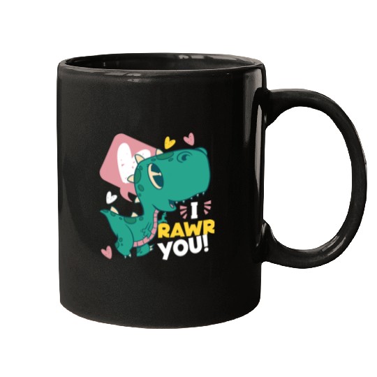 Dinosaur Pet I Rawr You Cute Dinosaur For Kids Mugs