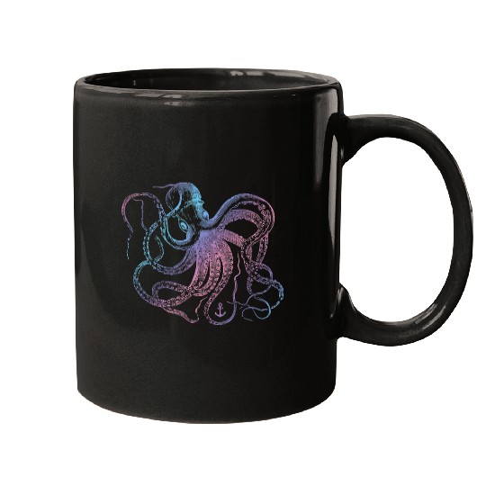 Octopus Pet Cool vintages Marine Biologist Ocean Sea Life 4 Mugs