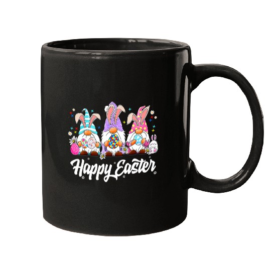 Autism Puzzle three gnome autism awareness puzzle piece happy easter day Mugs