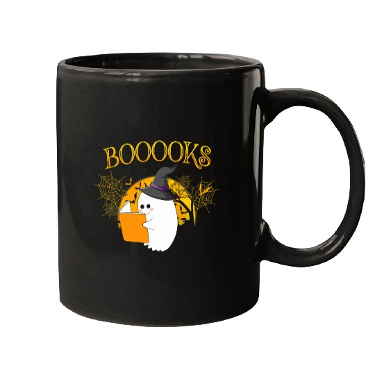 Book Fun Funny Booooks ghosts Librarian Teachers Women Boo Read Mugs
