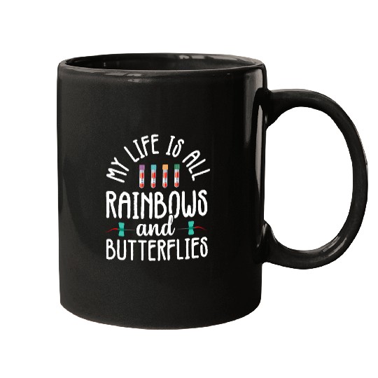 nurses Job Rainbow Butterflies Phlebotomist Phlebotomy technician nurses Mugs