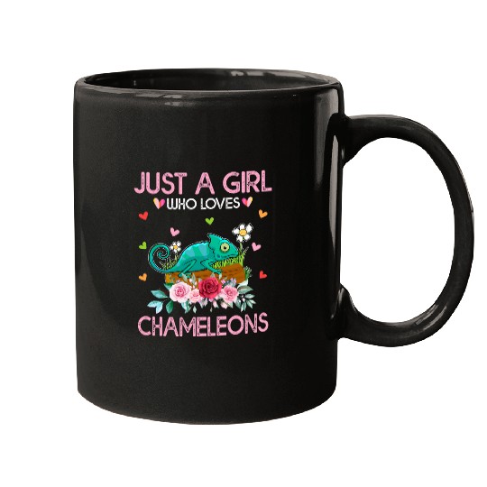 Chameleon Pet Women Gift Just A Girl Who Loves Mugs