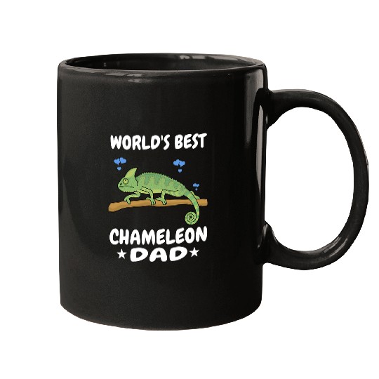 Chameleon Pet Worlds bests Chameleon Dad Men Pet Lizard Mugs