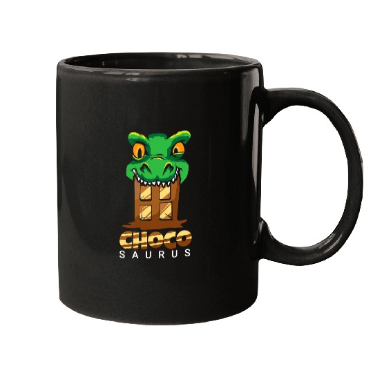 Dinosaur Pet Chocosaurus Choco Lover Dinosaur Chocolate Eater 2 Mugs