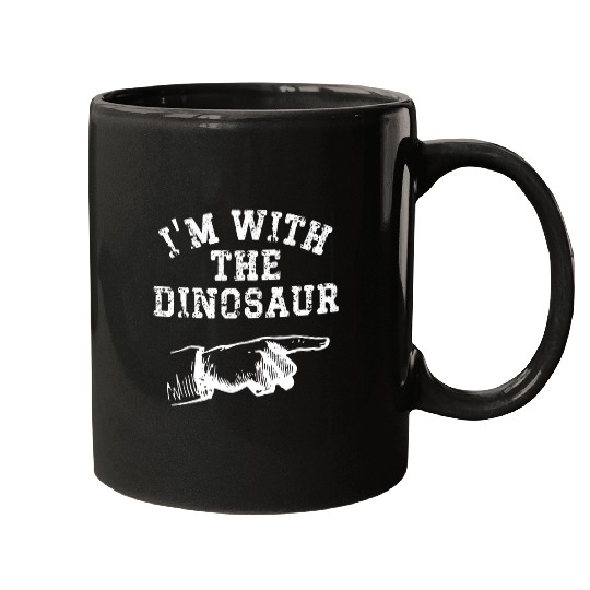 Dinosaur Pet Im with the Dinosaur Funny Matching vintages Halloween Mugs
