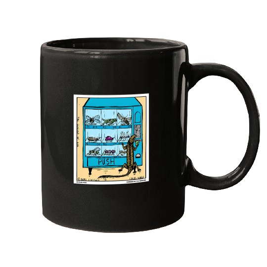 Komodo Pet Using Insect Vending Machine Funny Reptile Mugs