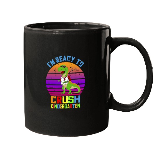 Dinosaur Pet Im Ready To Crush Kindergarten Dinosaur First Day Of School 8 Mugs