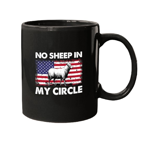 Sheep Pet Funny No Sheep In My Circle Halloween Women Men Kids 136 Mugs