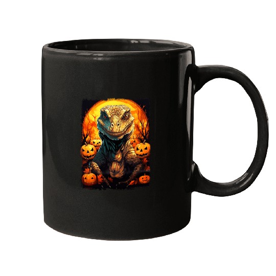 Komodo Pet Spooky Halloween Komodo Dragon TrickorTreat Costume Mugs