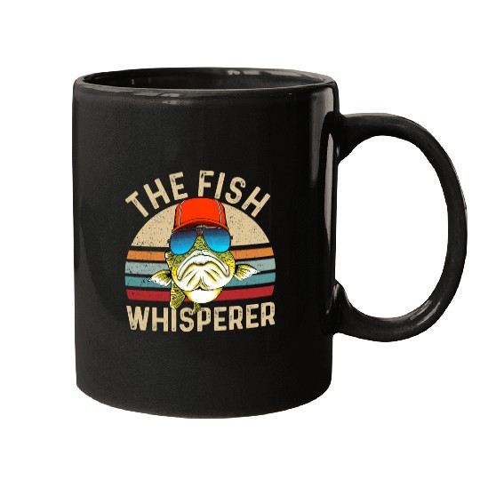 Fishing Fun The Fish Whisperering Fishing Dad vintages Bass Fish Retro Mugs