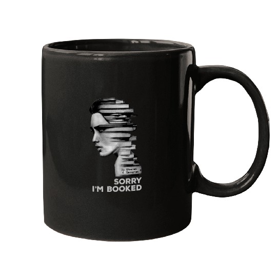 Book Fun SORRY IM BOOKED Busy Boss Lady Girl Librarian Book Woman Mugs