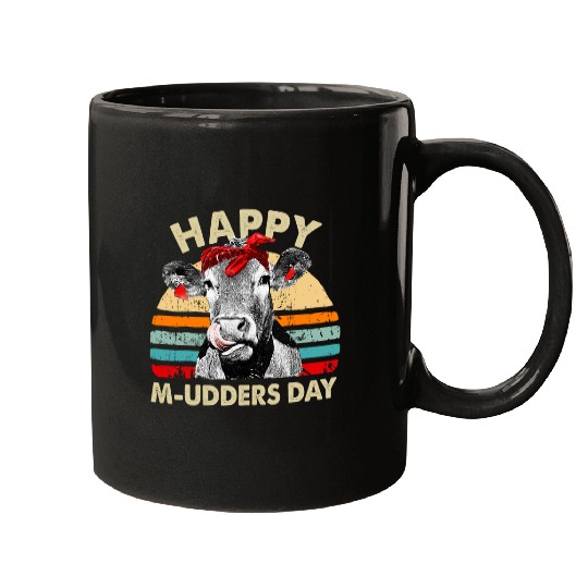 Cow Pet Happy Mudders Day Funny Cow Farmer Mothers Day Mugs