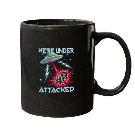 Aliens UFO I Space Area 51 computer Roswell conspiracy 32 Mugs