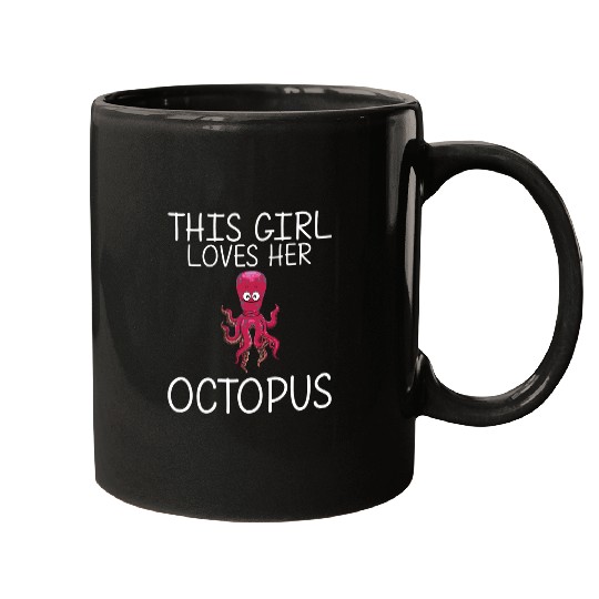 Octopus Pet For Girls Kid Sea Life Ocean Biology Cephalopod Mugs