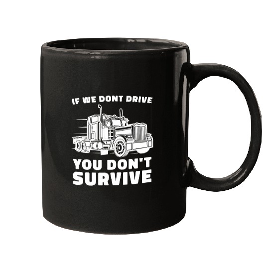 Truck Fun 18 Wheeler Freighter Truck Driver 3 8 Mugs