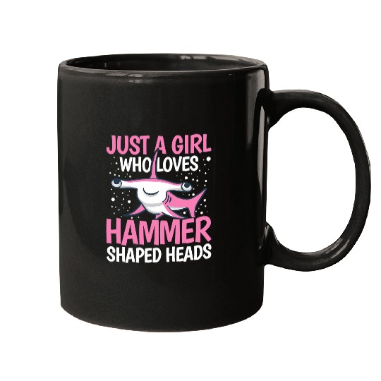 Shark Pet Great Hammerhead Shark Design for a Hammerhead Shark Girl Mugs