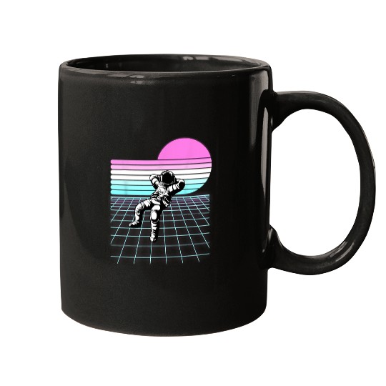 Astronaut Job Trans Pride Retro 80s Astronaut Moon Subtle LGBTQ 1 Mugs