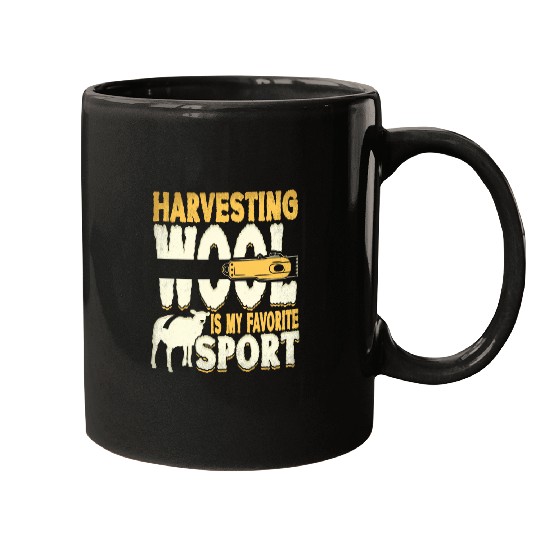 Sheep Pet Harvesting Wool Is My Favorite Sport Farming Sheep Farmer Mugs