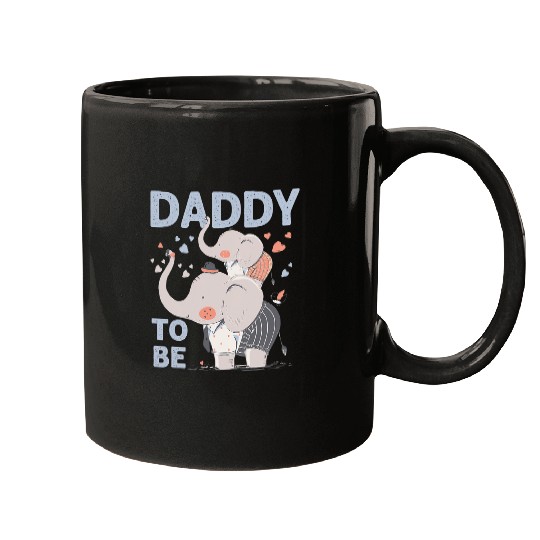 Elephant Mammal Daddy To Be Elephant Baby Shower Pregnancy Fathers Day Mugs