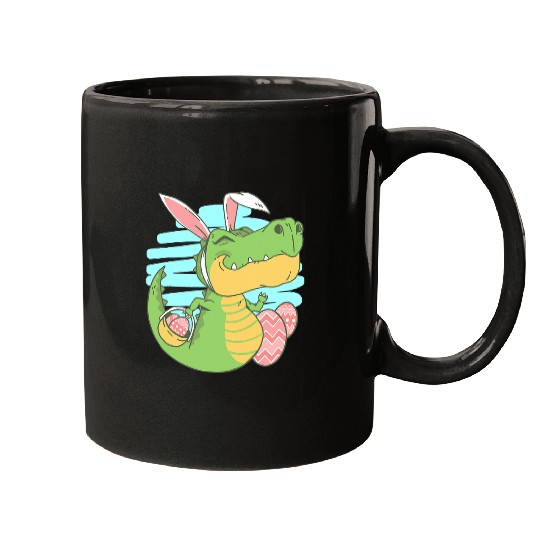 Dinosaur Pet Happy Easter Spring Easter Egg Easter Bunny Mugs