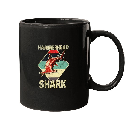 Shark Pet Hammerhead Shark Sea Ocean Animal 2 Mugs