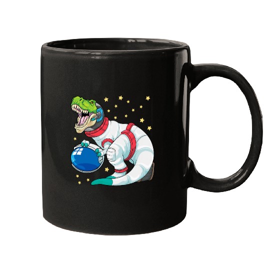 Dinosaur Pet Astronaut Dinosaur T rexs Astro Space Stars Funny Kids 8 Mugs