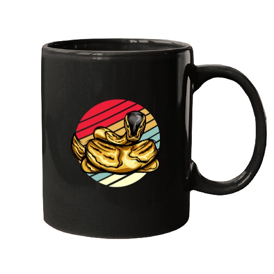 Python Pet ball python coral python noodle reptile snake animal retro Mugs