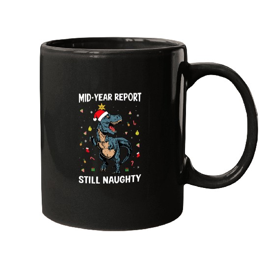 Dinosaur Pet Christmas In July Dinosaur Mid Year Report Still Naughty Mugs