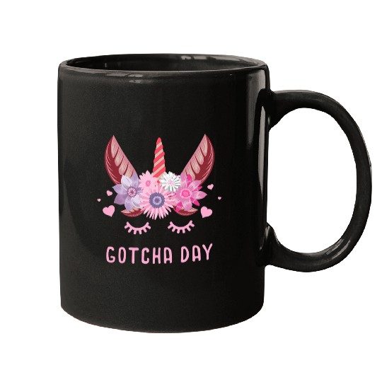 Unicorn Pet Pro Adoption Gotcha Day Adopted Son Daughter Mugs