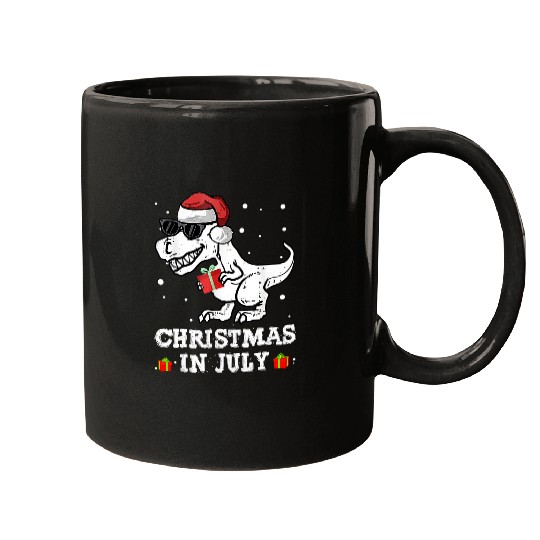 Dinosaur Pet Christmas In July Boys Toddler T Rex Mugs