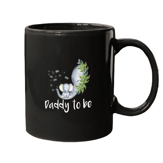 Elephant Mammal Daddy To Be Elephant Baby Shower Future Daddy Mugs