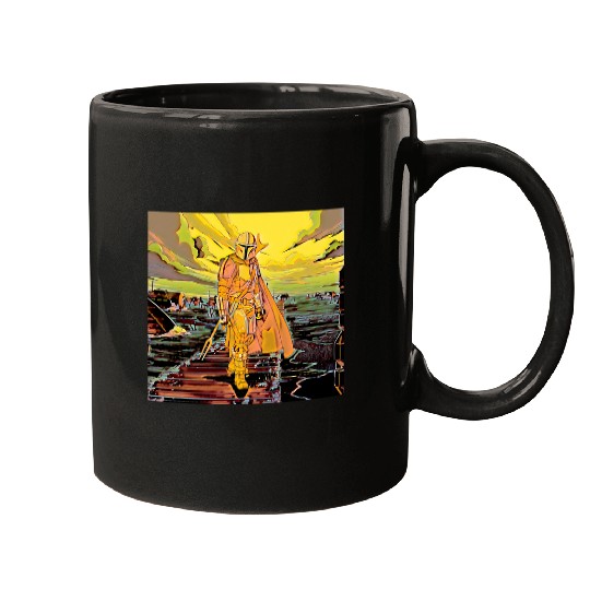 Book Fun Star Wars The Mandalorian Din Djarin Comic Mugs