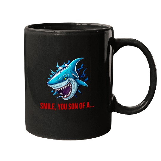 Shark Pet Great White Shark Attack Smile You Son Of Mugs