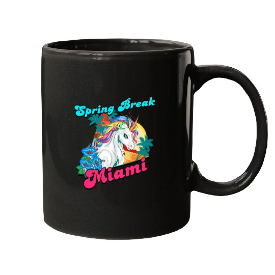 Unicorn Pet Princess Child Spring Break Miami School Trip Girl Mugs