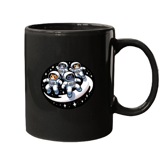 Astronaut Job Aesthetic Space Cat Cosmic Out Of Space Kawaii Mugs