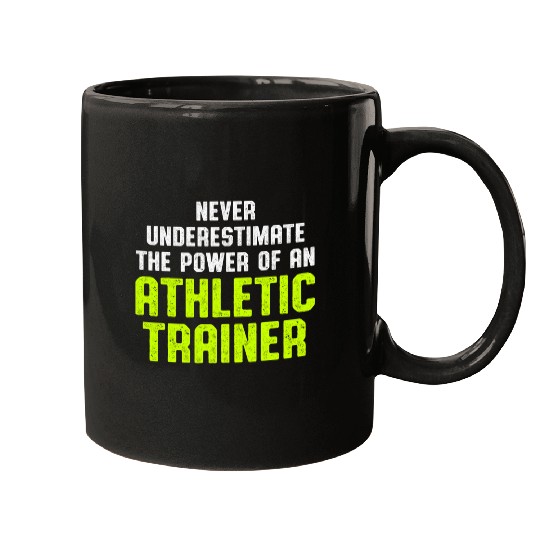 Athletic Trainer Gym Coachs Never Wellness Coaching Mugs