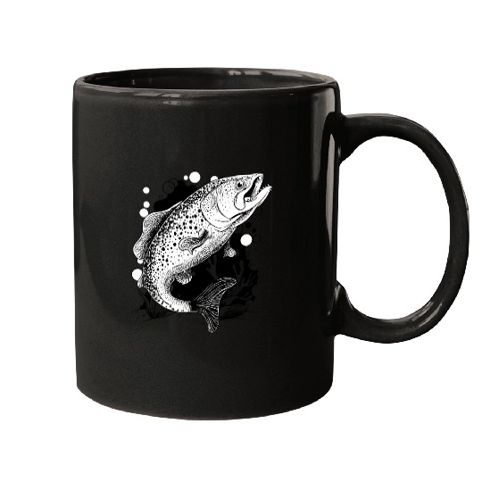 Fishing Fun Brook Trout Creative Gift for Fishermen Mugs