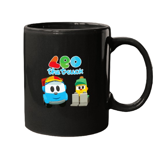 Forklift Fun the inquisitive dump truck LEO and Forklift Lifty Hats Mugs