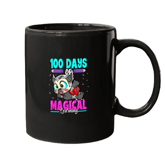 Lemur Pet Katta Lemur 100 Days Of School 100 Days of Magical Learning Mugs