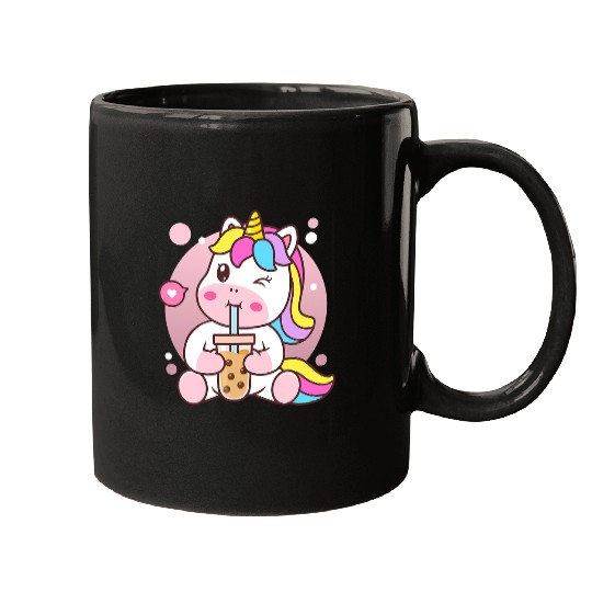 Unicorn Pet Boba Tea Bubble Tea Anime Kawaii Mugs