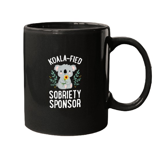 Koala Pet KoalaFied Sobriety Sponsor Addiction Counselor Koala Bear Mugs