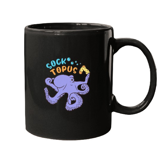 Octopus Pet Funny Socktopus Octopus Squid With Socks For Kids Men Women Mugs
