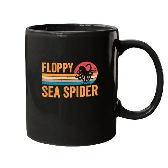 Octopus Pet Floppy Sea Spider Retro Mugs